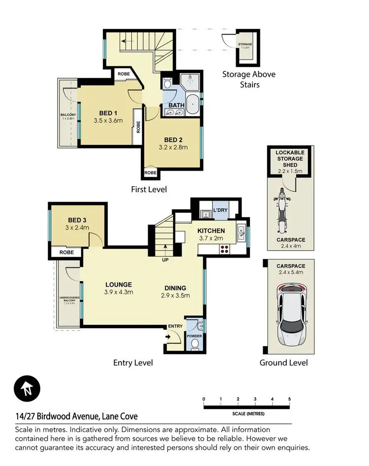 Floorplan of Homely apartment listing, 14/27 Birdwood Avenue, Lane Cove NSW 2066