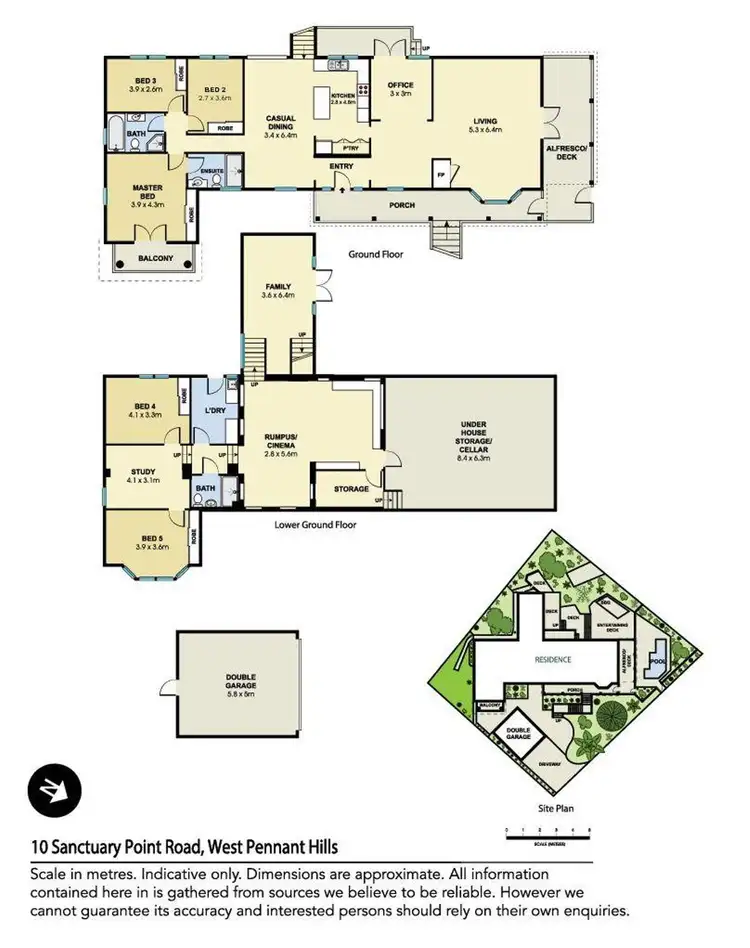 Floorplan of Homely house listing, 10 Sanctuary Point Road, West Pennant Hills NSW 2125