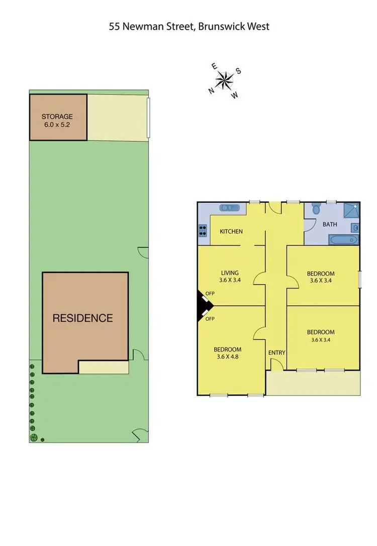 Floorplan of Homely house listing, 55 Newman Street, Brunswick West VIC 3055