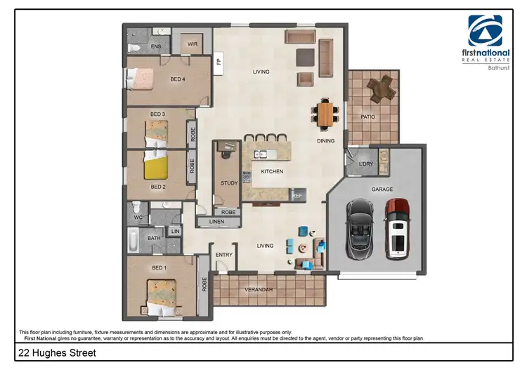 Floorplan of Homely house listing, 22 Hughes Street, Kelso NSW 2795