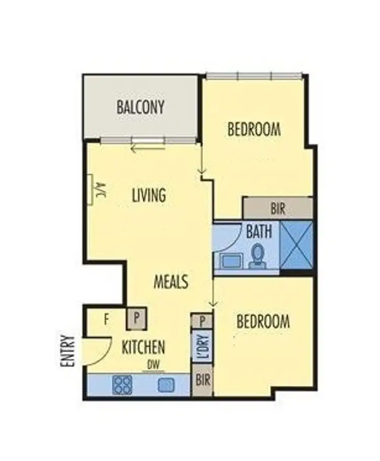 Floorplan of Homely apartment listing, 1618/220 Spencer st, Melbourne VIC 3000