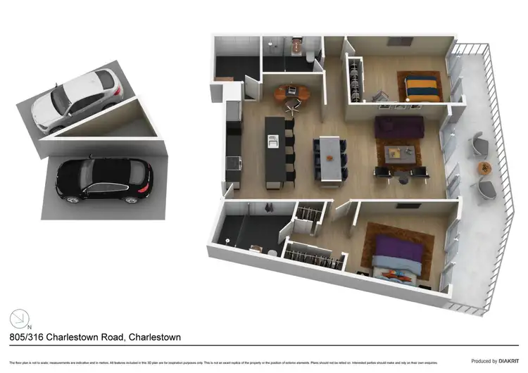 Floorplan of Homely house listing, 805/316 Charlestown Road, Charlestown NSW 2290