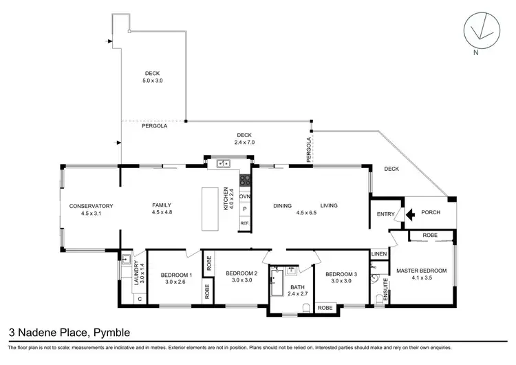 Floorplan of Homely house listing, 3 Nadene Place, Pymble NSW 2073