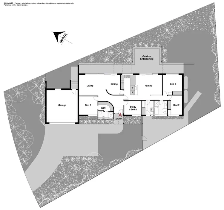 Floorplan of Homely house listing, 4 Yabtree Place, Isabella Plains ACT 2905