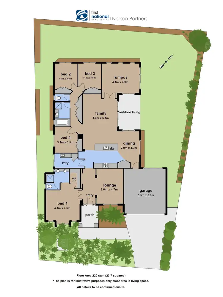 Floorplan of Homely house listing, 1 Dairy Close, Officer VIC 3809
