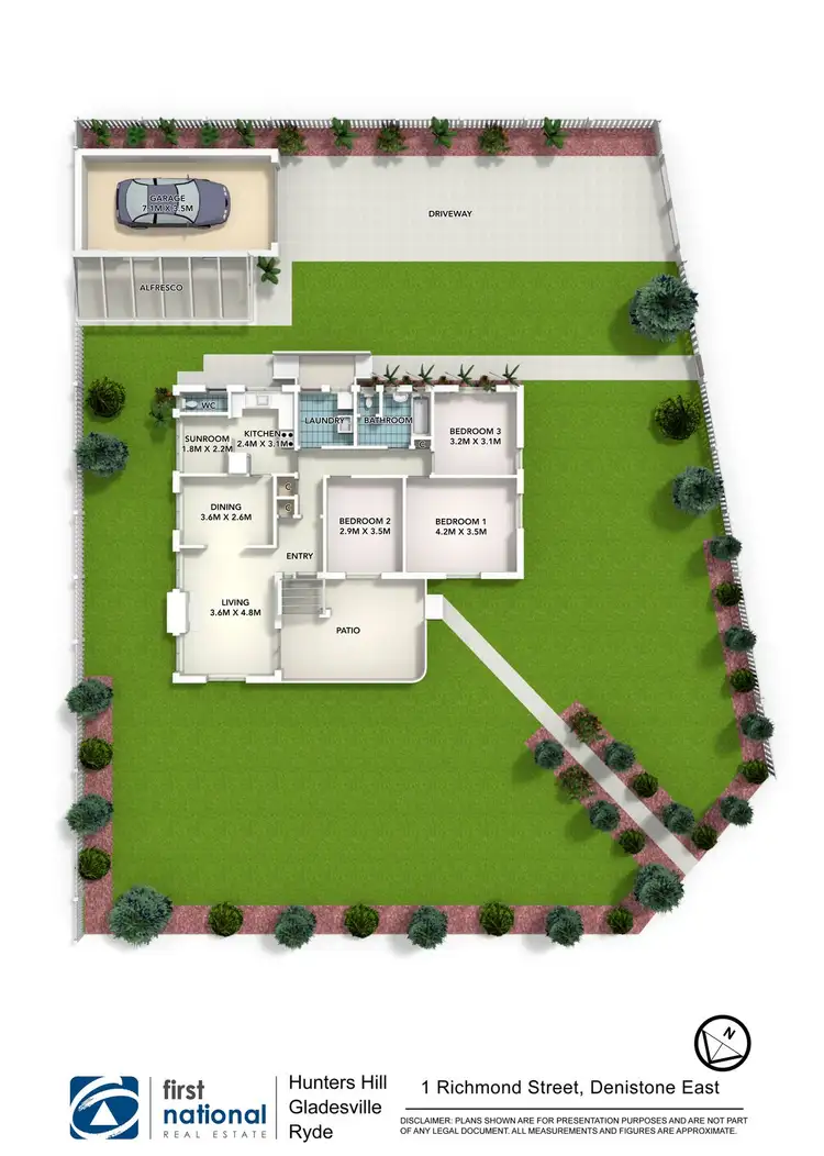 Floorplan of Homely house listing, 1 Richmond Street, Denistone East NSW 2112