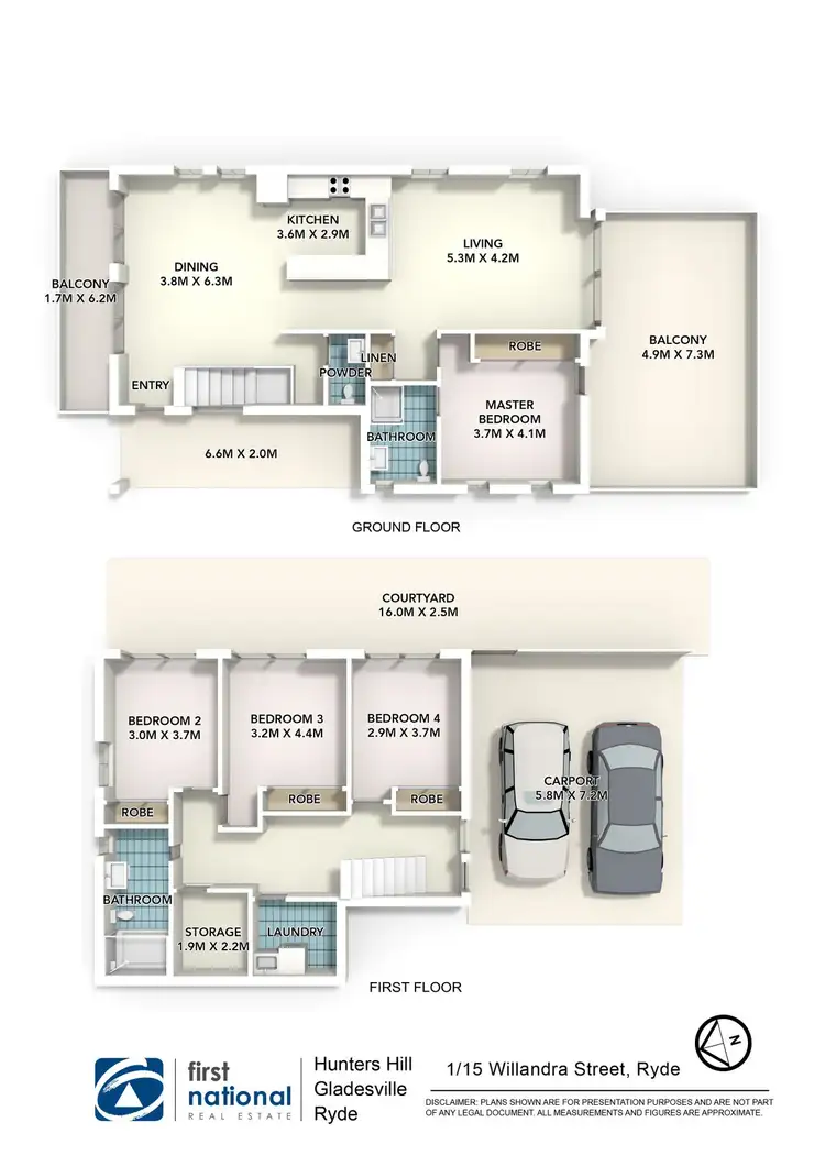 Floorplan of Homely house listing, 1/15 Willandra Street, Ryde NSW 2112