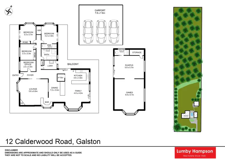 Floorplan of Homely house listing, 12 Calderwood Road, Galston NSW 2159