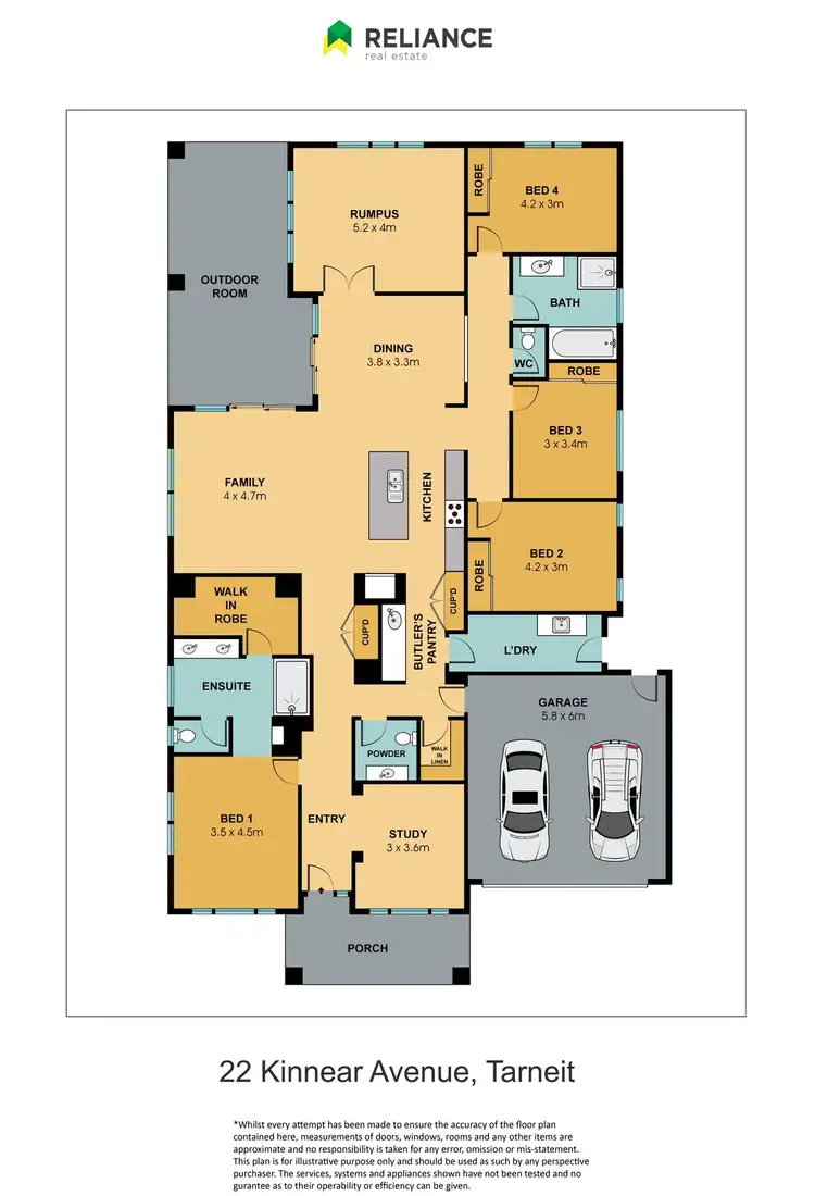 Floorplan of Homely house listing, 22 Kinnear Avenue, Tarneit VIC 3029
