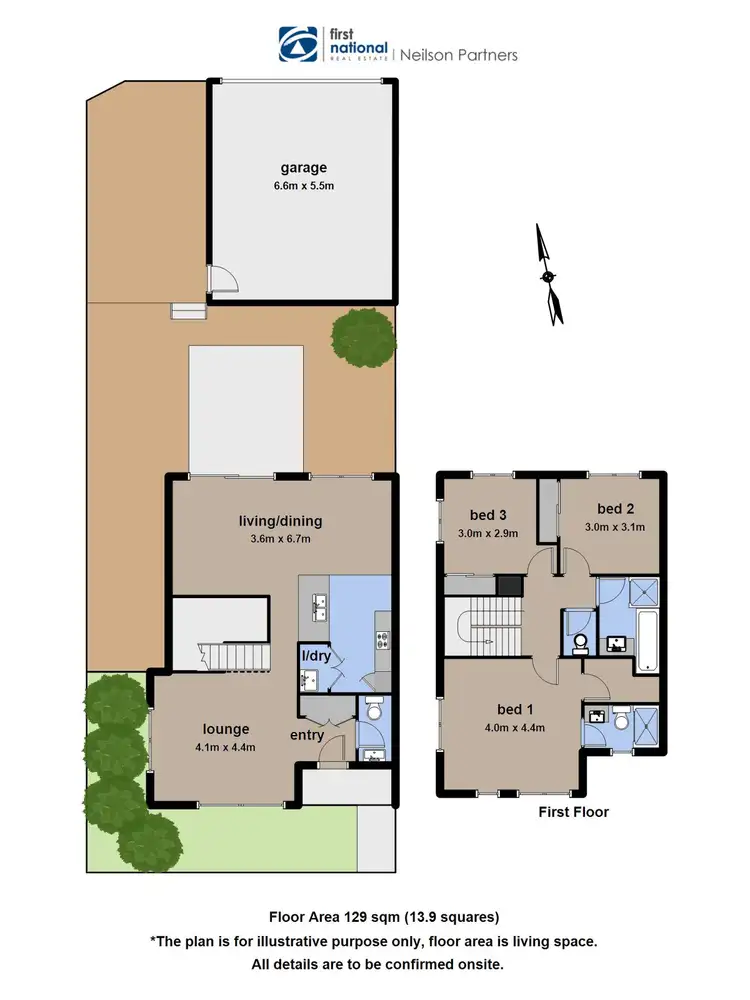 Floorplan of Homely townhouse listing, 25 Atlantic Drive, Pakenham VIC 3810