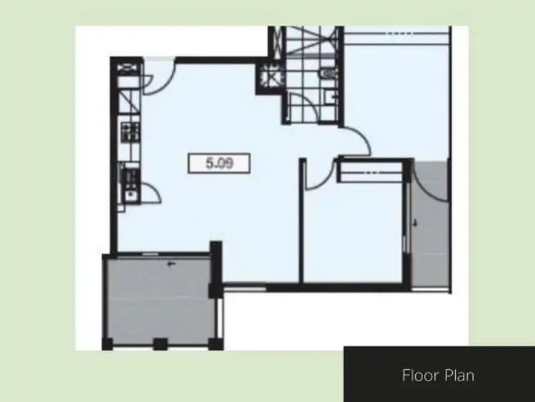 Floorplan of Homely apartment listing, 509/10 Trenerry Crescent, Abbotsford VIC 3067