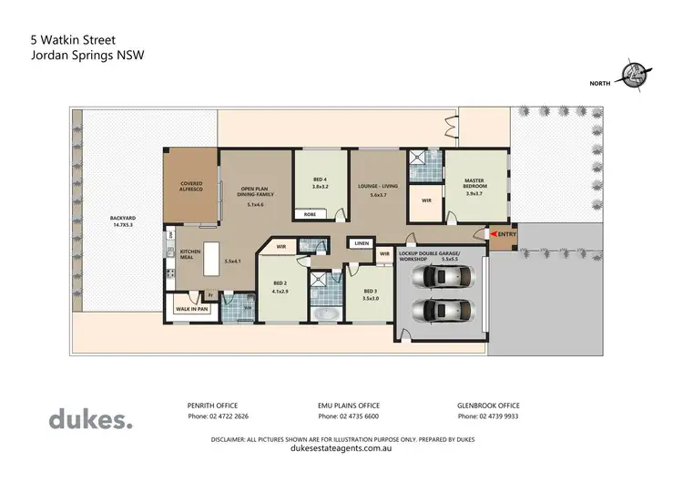 Floorplan of Homely house listing, 5 Watkin Street, Jordan Springs NSW 2747