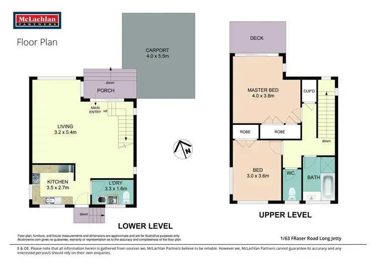 Floorplan of Homely townhouse listing, 1/63 Fraser Road, Long Jetty NSW 2261