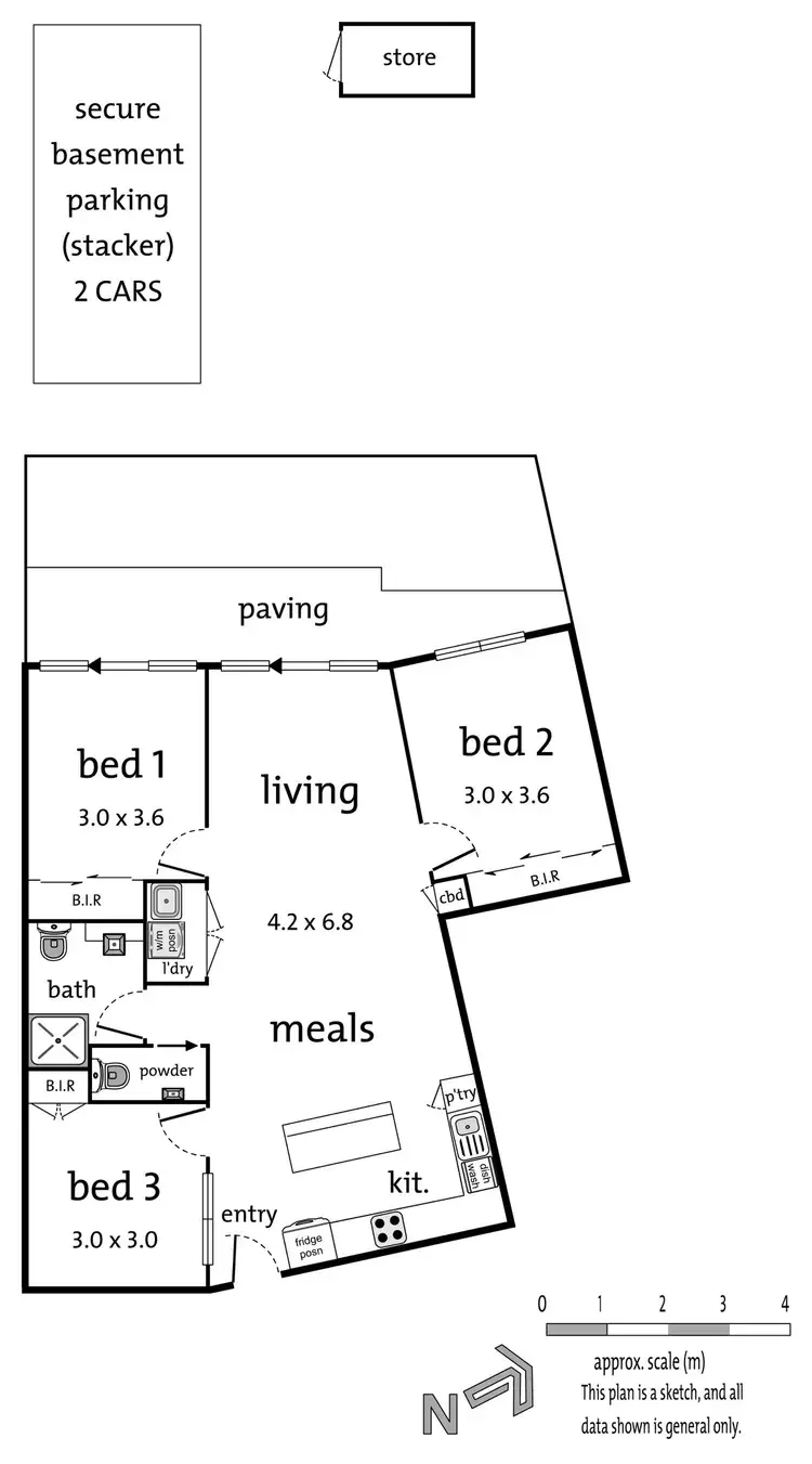 Floorplan of Homely apartment listing, G03/181 Manningham Road, Templestowe Lower VIC 3107