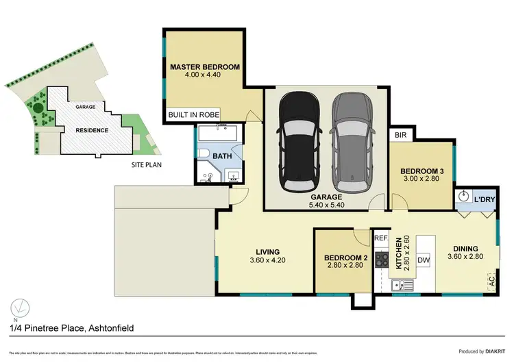 Floorplan of Homely villa listing, 1/4 Pinetree Place, Ashtonfield NSW 2323