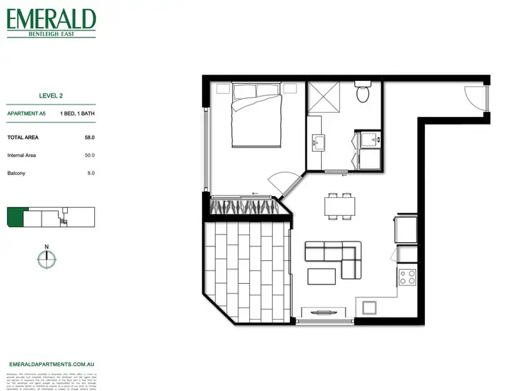 Floorplan of Homely apartment listing, 5/36 Browns Road, Bentleigh East VIC 3165