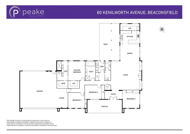 Floorplan of Homely house listing, 80 Kenilworth Avenue, Beaconsfield VIC 3807