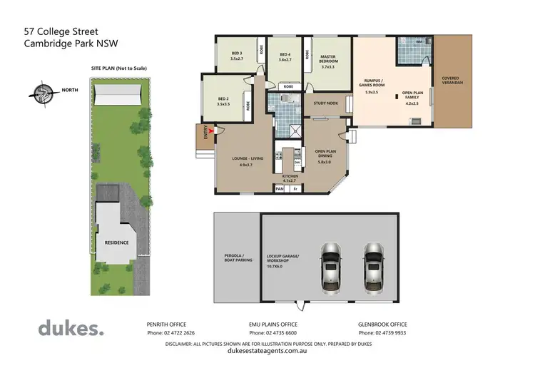 Floorplan of Homely house listing, 57 College Street, Cambridge Park NSW 2747