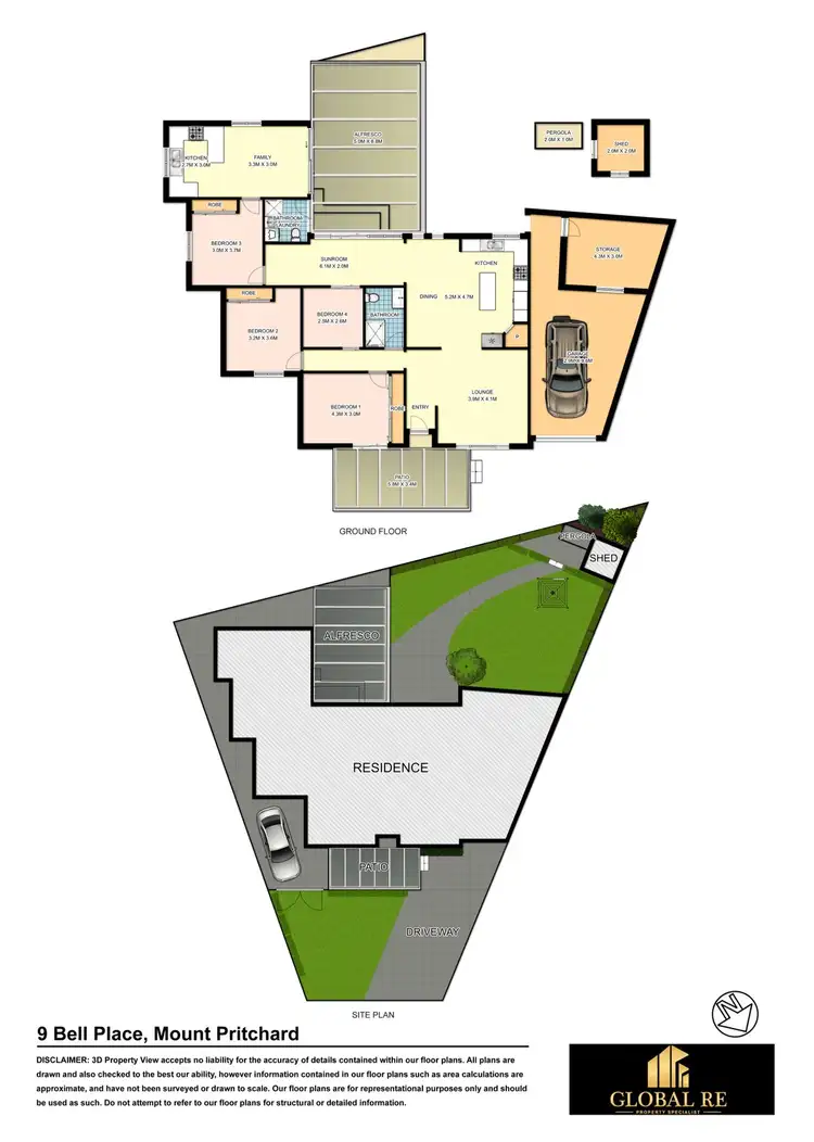 Floorplan of Homely house listing, 9 Bell Place, Mount Pritchard NSW 2170