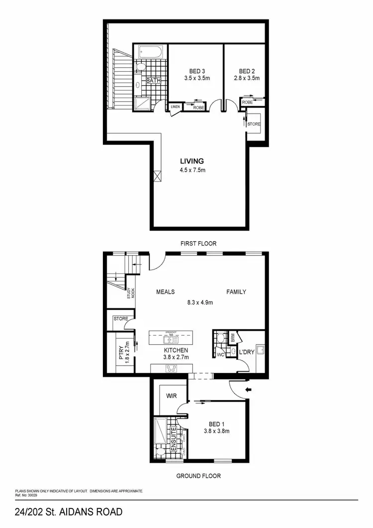 Floorplan of Homely house listing, 24/202 St Aidans Road, Kennington VIC 3550