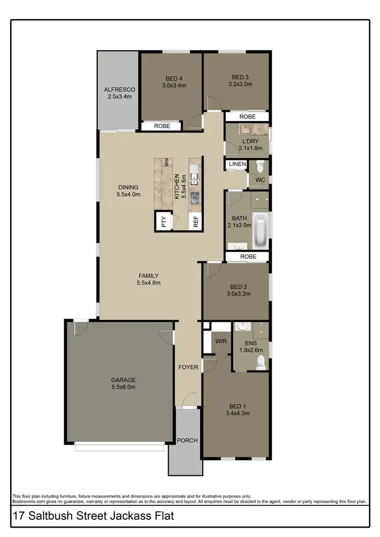 Floorplan of Homely house listing, 17 Saltbush Street, Jackass Flat VIC 3556