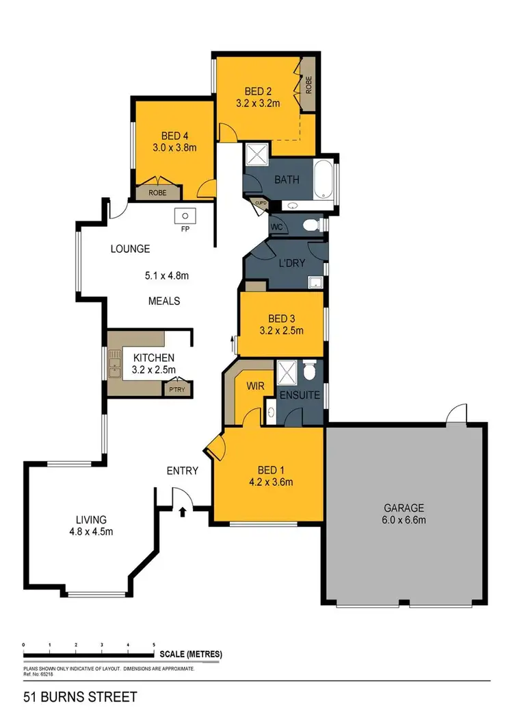 Floorplan of Homely house listing, 51 Burns Street, Spring Gully VIC 3550