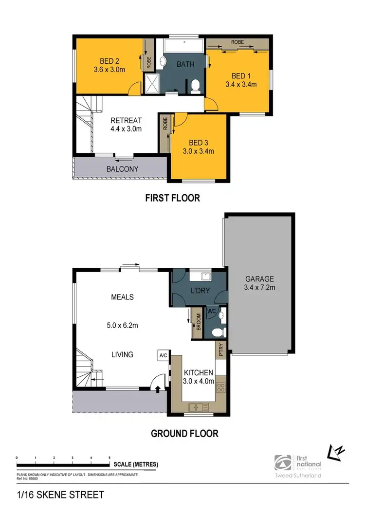 Floorplan of Homely house listing, 1/16 Skene Street, Kennington VIC 3550
