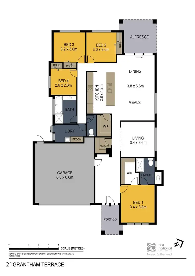 Floorplan of Homely house listing, 21 Grantham Terrace, Kangaroo Flat VIC 3555