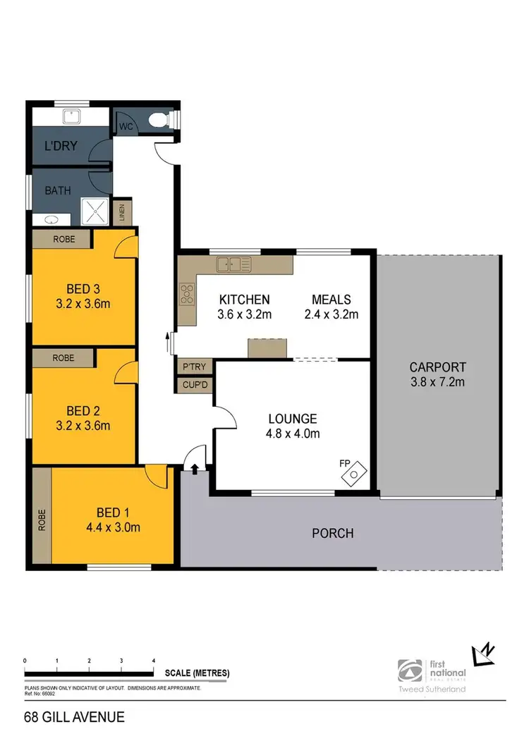 Floorplan of Homely house listing, 68 Gill Avenue, California Gully VIC 3556