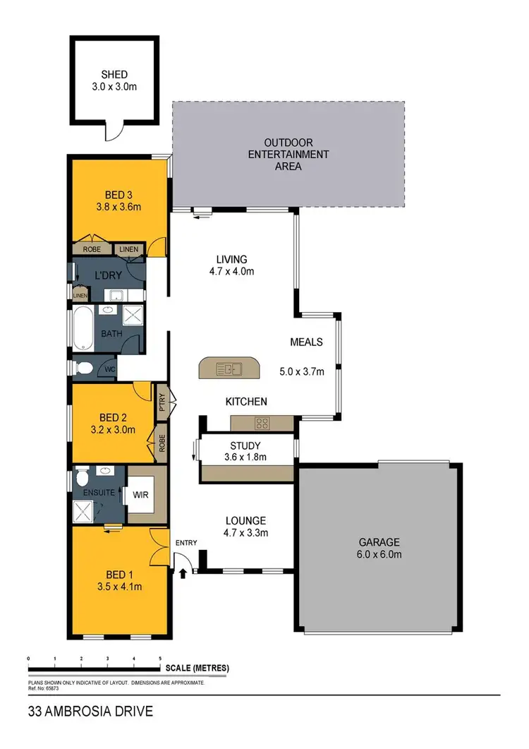 Floorplan of Homely house listing, 33 Ambrosia Rise, Epsom VIC 3551