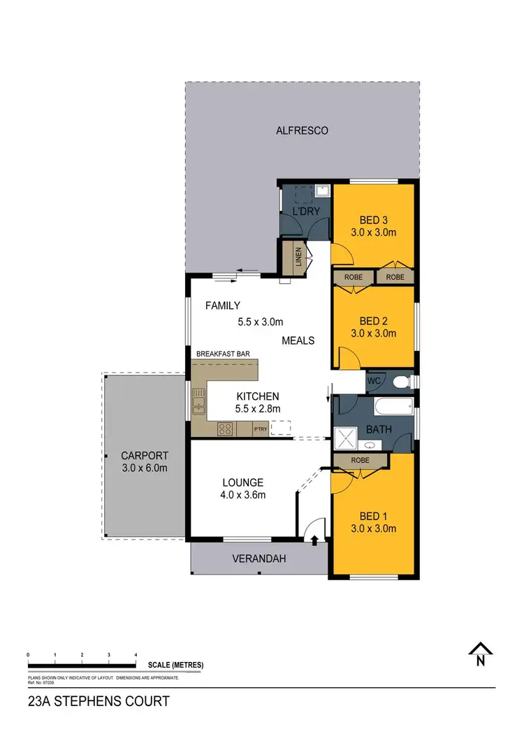 Floorplan of Homely house listing, 23A Stephens Court, Strathdale VIC 3550
