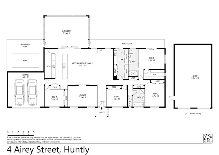 Floorplan of Homely house listing, 4 Airey Street, Huntly VIC 3551