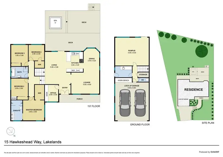 Floorplan of Homely house listing, 15 Hawkeshead Way, Lakelands NSW 2282