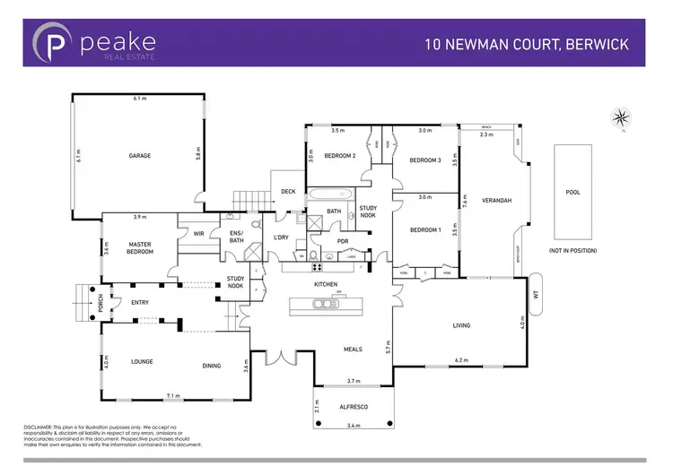 Floorplan of Homely house listing, 10 Newman Court, Berwick VIC 3806