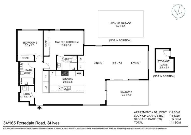 Floorplan of Homely apartment listing, 34/165-167 Rosedale Road, St Ives NSW 2075