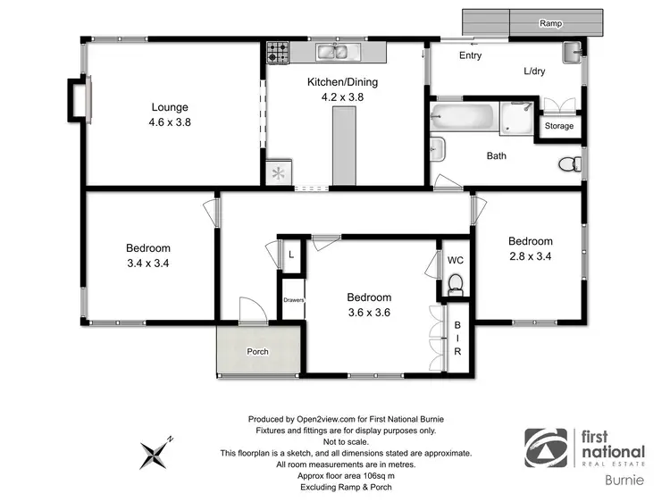 Floorplan of Homely house listing, 6 Oates Street, Montello TAS 7320