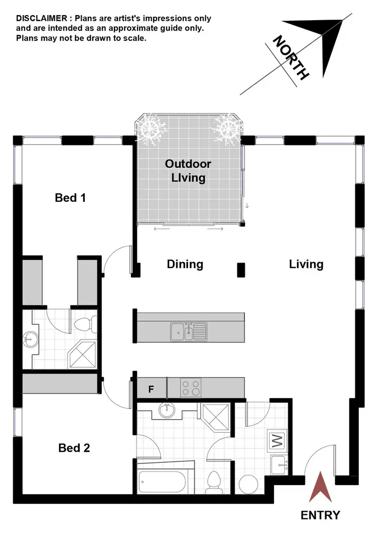 Floorplan of Homely unit listing, 6/2-4 Leichhardt Street, Griffith ACT 2603