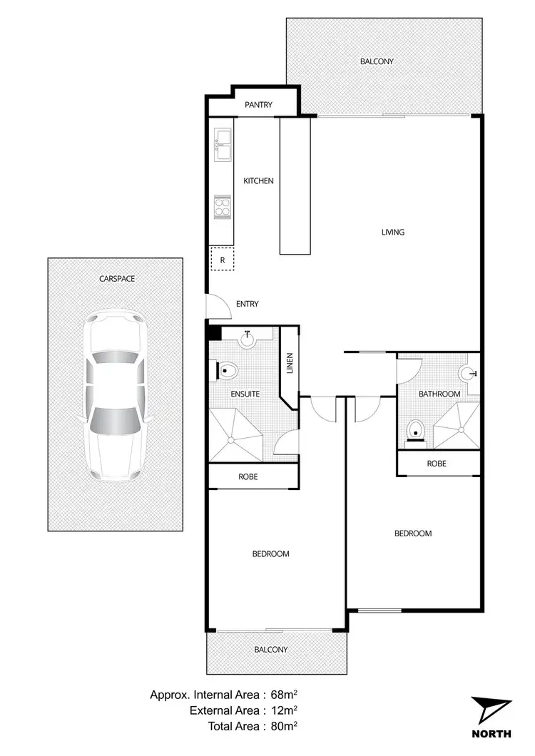 Floorplan of Homely unit listing, Address available on request