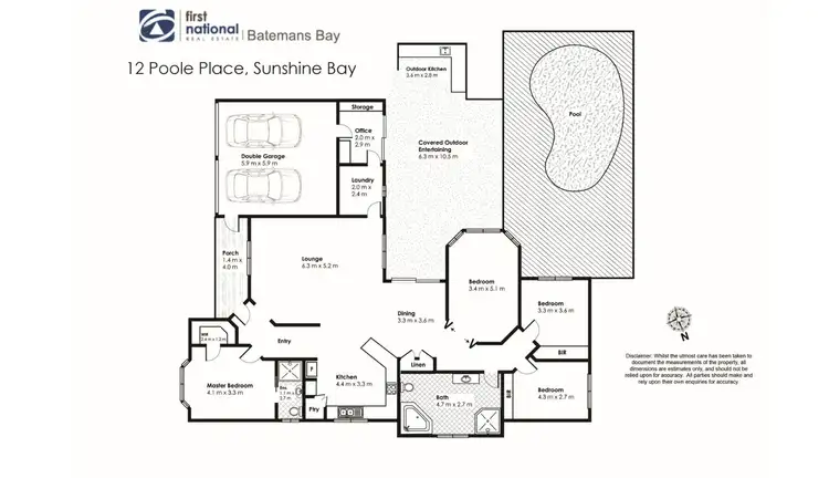 Floorplan of Homely house listing, 12 Poole Place, Sunshine Bay NSW 2536