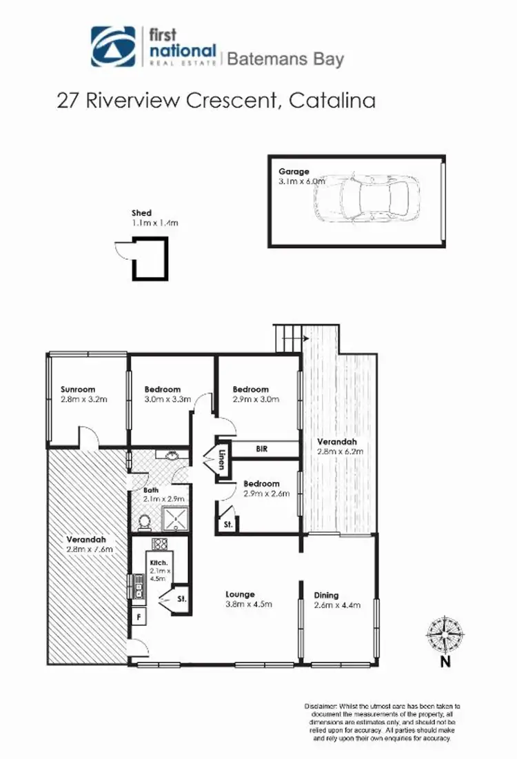 Floorplan of Homely house listing, 27 Riverview Crescent, Catalina NSW 2536