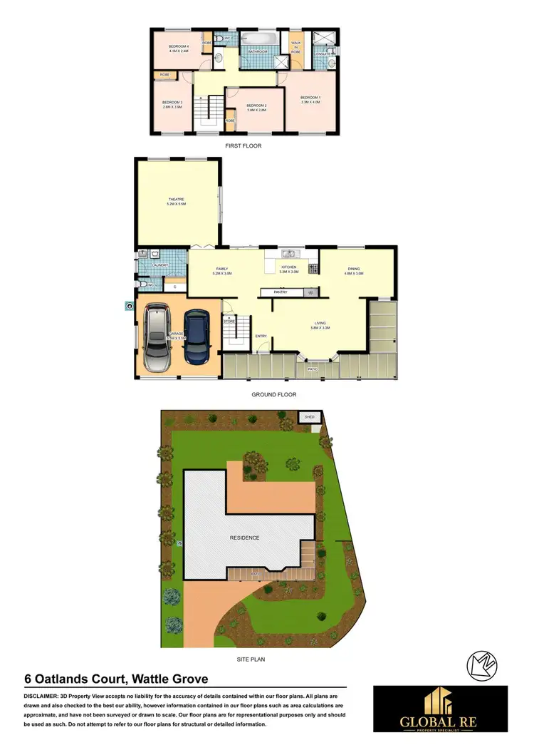 Floorplan of Homely house listing, 6 Oatlands Court, Wattle Grove NSW 2173
