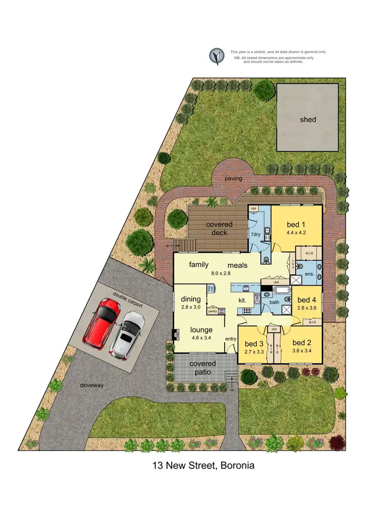 Floorplan of Homely house listing, 13 New Street, Boronia VIC 3155