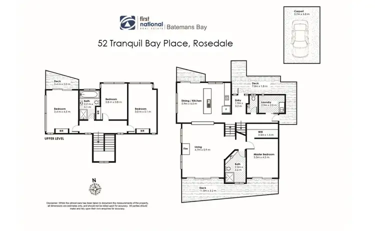 Floorplan of Homely house listing, 52 Tranquil Bay Place, Rosedale NSW 2536