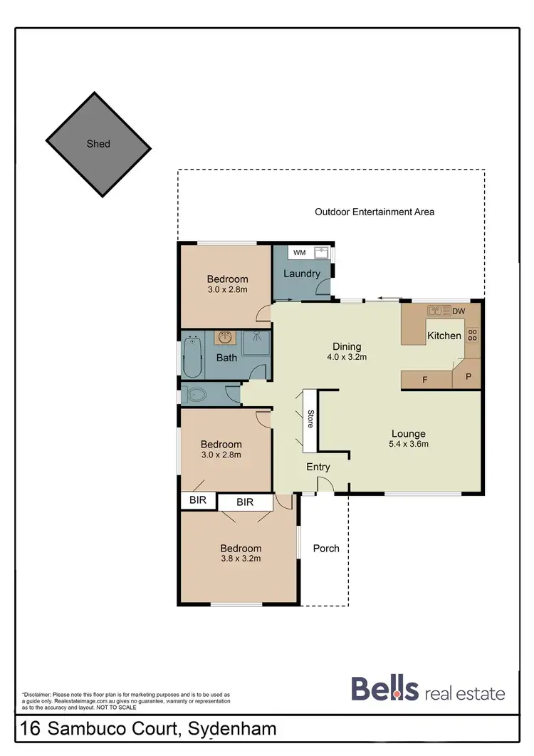 Floorplan of Homely house listing, 16 Sambuco Court, Sydenham VIC 3037