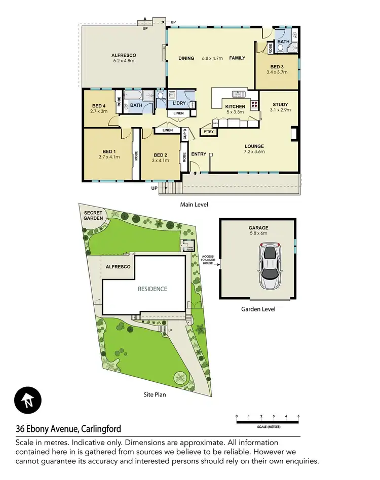 Floorplan of Homely house listing, 36 Ebony Avenue, Carlingford NSW 2118