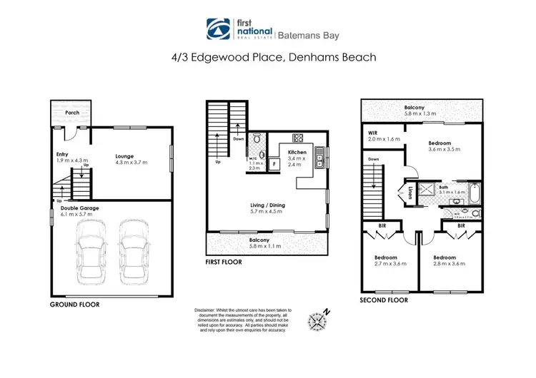 Floorplan of Homely unit listing, 4/3 Edgewood Place, Denhams Beach NSW 2536