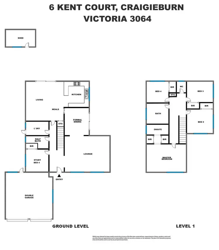 Floorplan of Homely house listing, 6 Kent Court, Craigieburn VIC 3064