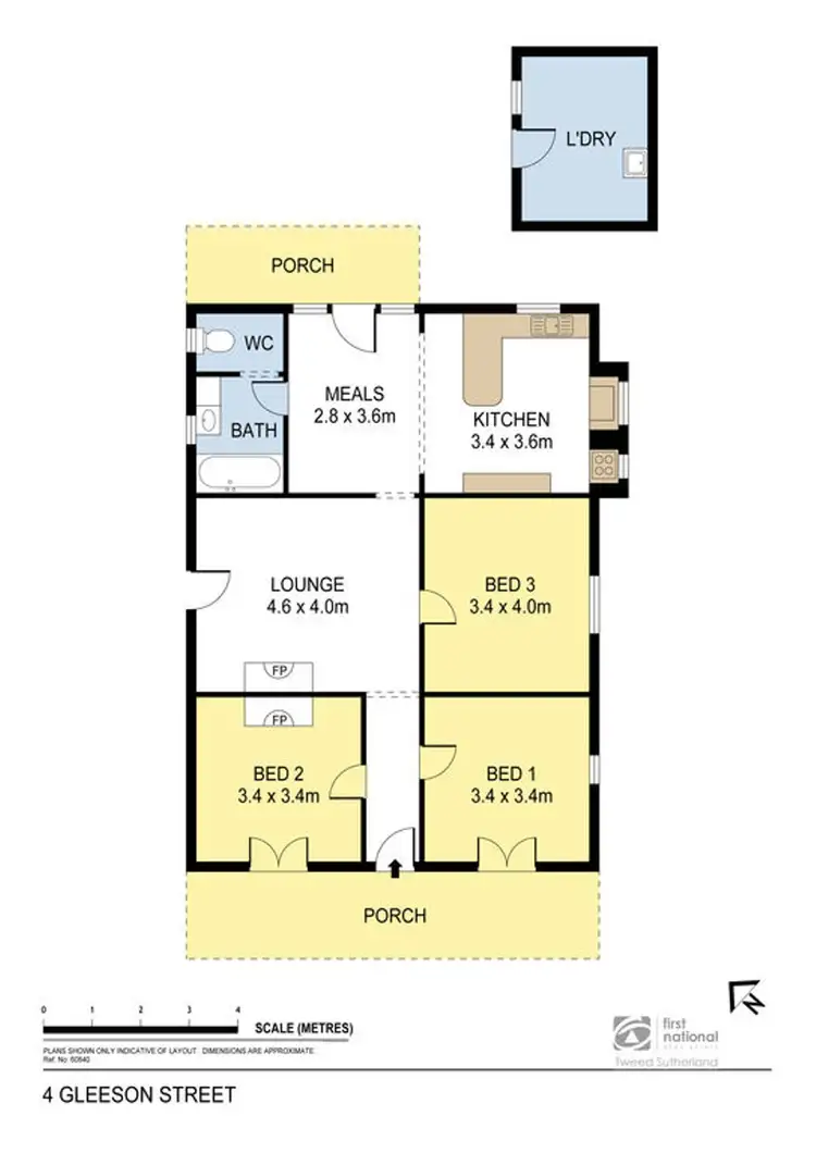 Floorplan of Homely house listing, 4 Gleeson Street, White Hills VIC 3550