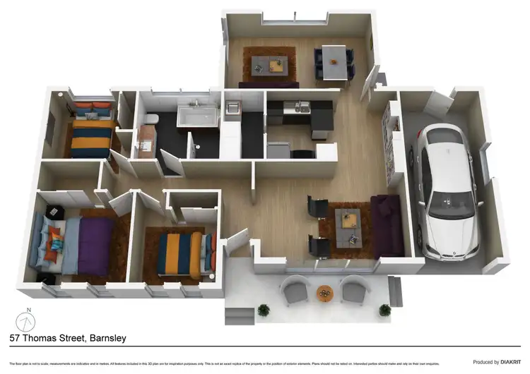 Floorplan of Homely house listing, 57 Thomas Street, Barnsley NSW 2278