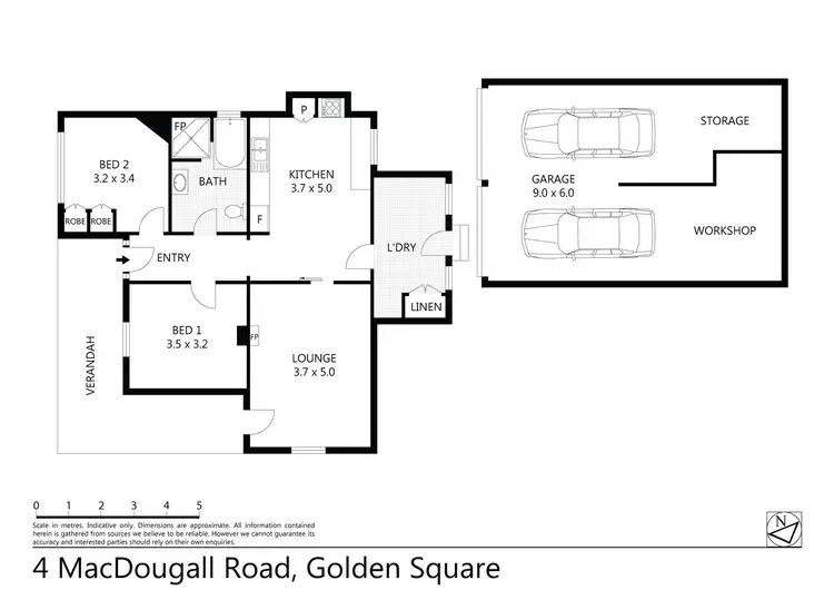 Floorplan of Homely house listing, 4 Macdougall Road, Golden Square VIC 3555